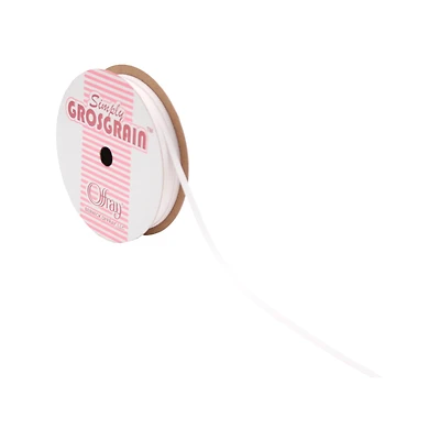 GROSGRAIN WHITE 1/8 - FRENCH