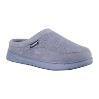 Isotoner® Men's Kyle 2 Waffle Knit Slipper with Microsuede Trim
