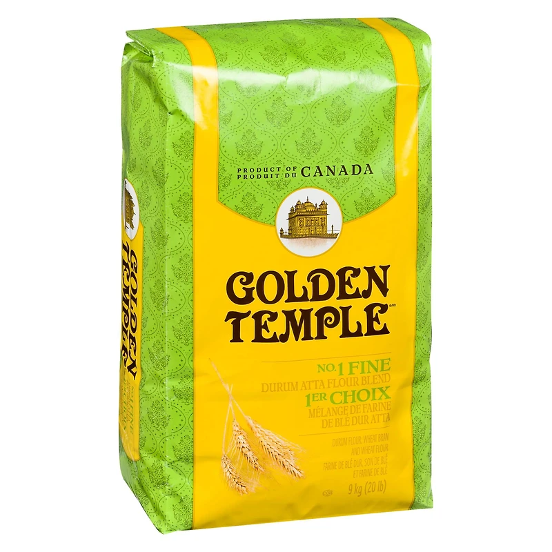 Golden Temple No.1 Fine Durum Atta Flour Blend 9kg, 9.07 kg