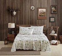 Coleman Printed Polyester Flannel Sheet Set