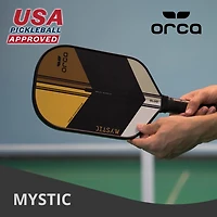 Pagaie de pickleball en fibre de carbone Mystic Tournament Series - Édition Control - Pagaie de 7,6 oz par Orca