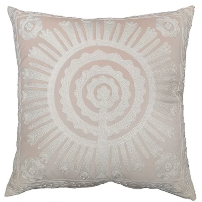 hometrends Coussin Décoratif Médaillon Blush