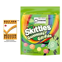 SKITTLES Gummies Surs, bonbons à mâcher, 235g SKITTLES Gummies Surs, bonbons à mâcher, 235g