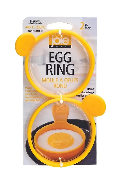 JOIE 2PC EGG RING, Joie 2pc Egg Ring for round shaped eggs that are ideal for breakfast.