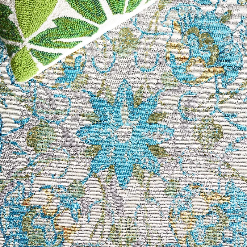 SAFAVIEH Barbados Corwin Tapis Floral Intérieur/Extérieur