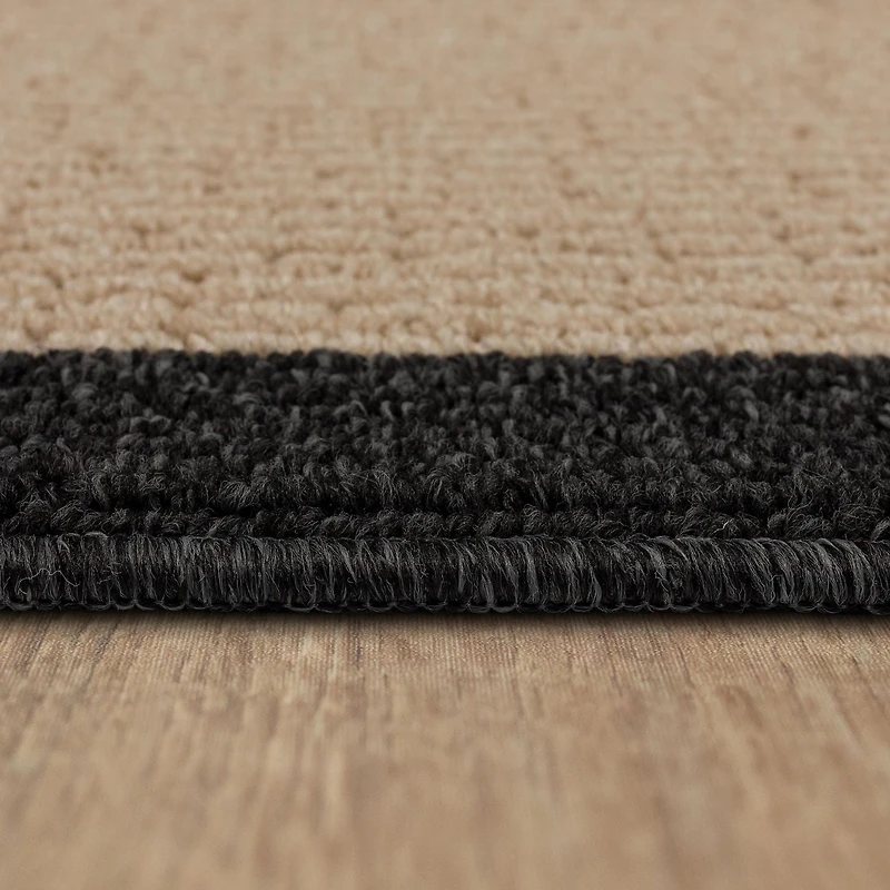 Hometrends - Tapis décoratif Borderwell gris, 0,8 m x 1,1 m (30 po x 45 po) Tapis Borderwell 30x45