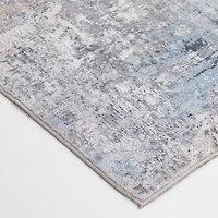 Banburry Light Blue and Light Grey Woven Area Rug