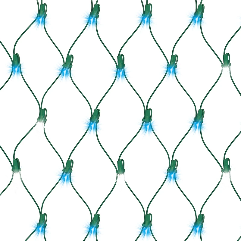 EZ-Illuminations 8'x2' 70-Count LED Ribbon Lights, Blue with Cool White Flicker, 8ft x 2ft (2.4mx0.6m) lighted area