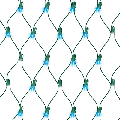 EZ-Illuminations 8'x2' 70-Count LED Ribbon Lights, Blue with Cool White Flicker, 8ft x 2ft (2.4mx0.6m) lighted area