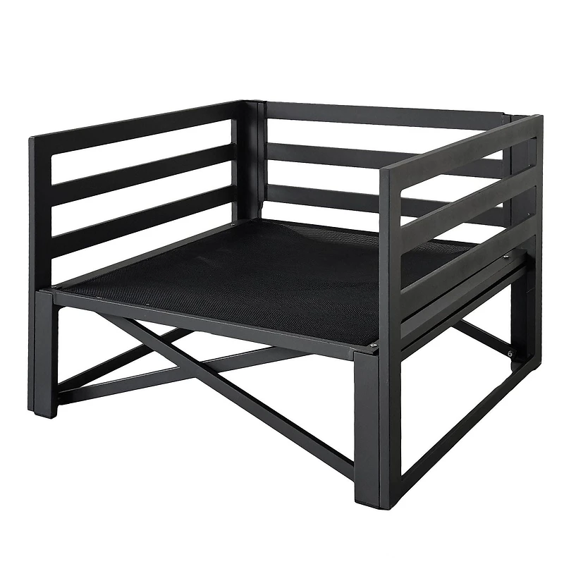 Ensemble modulaire de fauteuils club Flexiform avec accoudoirs, gris
