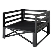 Ensemble modulaire de fauteuils club Flexiform avec accoudoirs, gris
