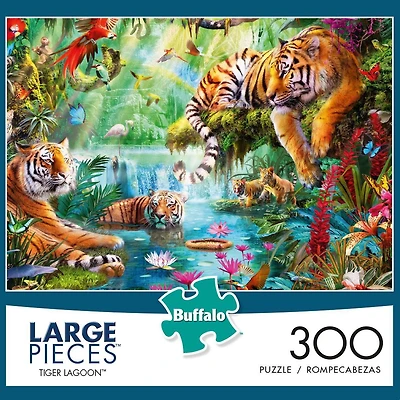 Buffalo Games Le puzzle Large Pieces Tiger Lagoon en 300 pièces