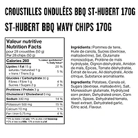 Yum Yum Wavy chips St-Hubert BBQ sauce 170g, Yum Yum Wavy chips St-Hubert BBQ sauce 170g