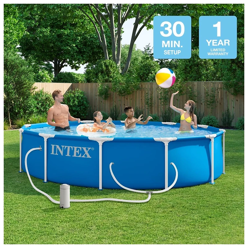 Intex 12Ft X 30In Metal Frame Pool Set