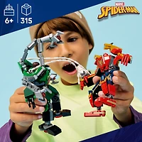 LEGO Marvel Mech Battle: Spider-Man vs. Doc Ock Building Toys for Kids - Super Hero & Villain Poseable Mech Toys W/3 Marvel Minifigures for Kids & Fans, Ages 6+ - Gift Idea for Birthdays - 76338