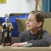Star Wars Galactic Action The Mandalorian & Grogu, figurines électroniques interactives de 30 cm