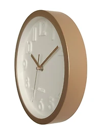 WHITE DIAL PLASTIC WALL CLOCK 10"