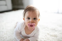 Dr. Brown’s® HappyPaci™ 100% Silicone Baby Pacifier, Contoured One-Piece Design, 0-6m, BPA-Free, 3-Pack, 0-6 months