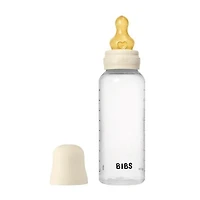 BIBS BPA-Free PP Baby Bottles Round Latex Medium Flow Ivory - 2 x 9oz Bottles 270 ml