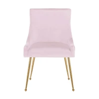 Chaises Heye II roses (lot de 4) pour salle à manger (Silver Import)