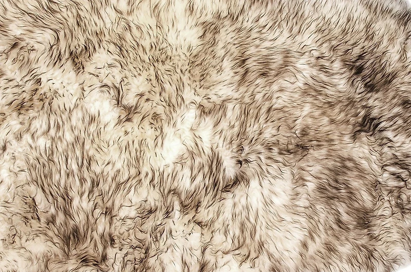 TAPIS QUATTRO EN PEAU DE MOUTON NOUVELLE-ZÉLANDE 4'X 6'