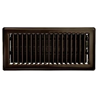 Imperial 4 po x 10 po Registre de plancher en acier bronze huilé 4x10po ORBZ Lvrd Flr Reg