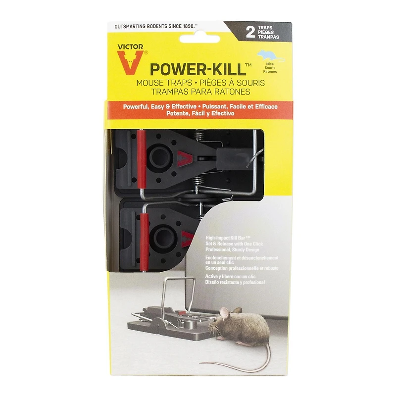Victor 2-Pack Power-Kill Mouse Trap