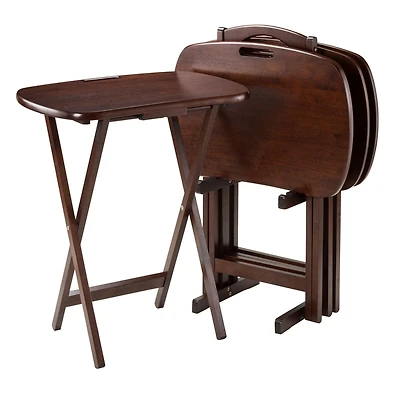 Winsome Lucca 5-Piece Set TV Tables with Handle - 94577