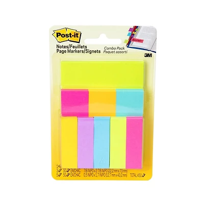 Post-it® Notes and Pagemarkers 670-Combo, Assorted Sizes and Colours, 4 in by 3 in (10.1 cm x 7.6 cm)