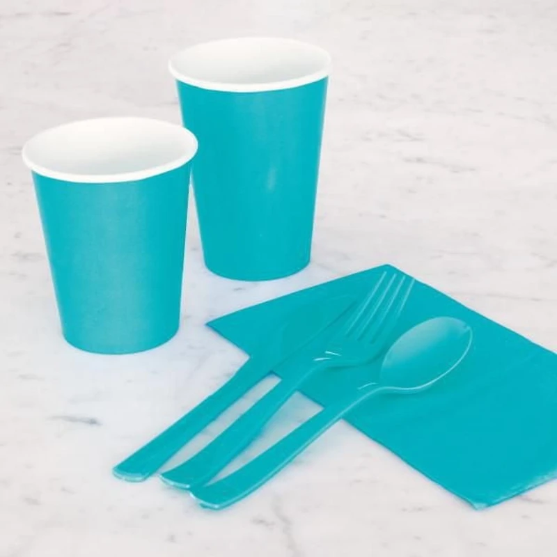 8 gobelets 12 oz en papier rose Gobelets jetable contien 12oz