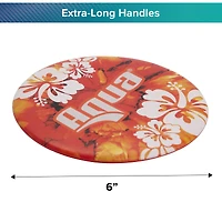 Aqua Leisure 6" Float & Flex Disc – Disque volant souple en silicone flottant pour jouer dans l'eau et en plein air
