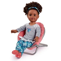 Fauteuil en forme de soucoupe Fun and Furry de Ma vie comme en corail