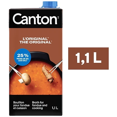 The Original 25% Less Salt Broth for Fondue and Cooking, 1.1 L