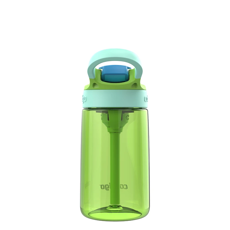 Bouteille d’eau pour enfants Contigo Aubrey avec paille, antifuite et antidéversement, lime fraîche vigne jade 414 ml (14 oz )