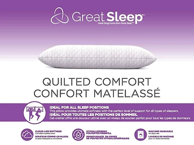 Great Sleep Confort Matelasse Oreiller matelassé