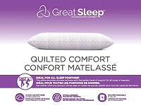 Great Sleep Confort Matelasse Oreiller matelassé