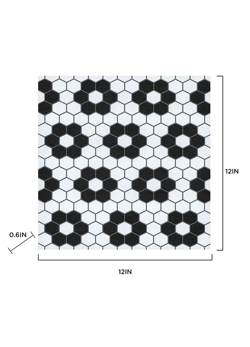 FloorPops Biscotto Peel and Stick Floor Tiles Set of 20