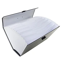 19 POCKET FILE CASE- BLACK, 19-POCKET<br>EXPANDING FILE