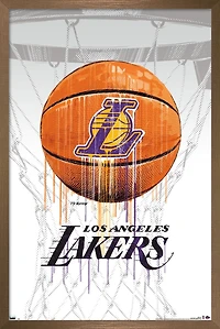 NBA Los Angeles Lakers - Drip Ball 20 Wall Poster