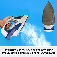 Kenmore Digital Power Steam Iron & Garment Steamer, 9 Fabric Presets, Fast Heat for Wrinkle-Free Clothes
