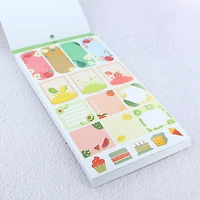 CRAFTY & CO. Livre d'autocollants alimentaires, 1 454 pièces, mignon, amusant, pour enfants et adolescents FOOD STICKERBOOK