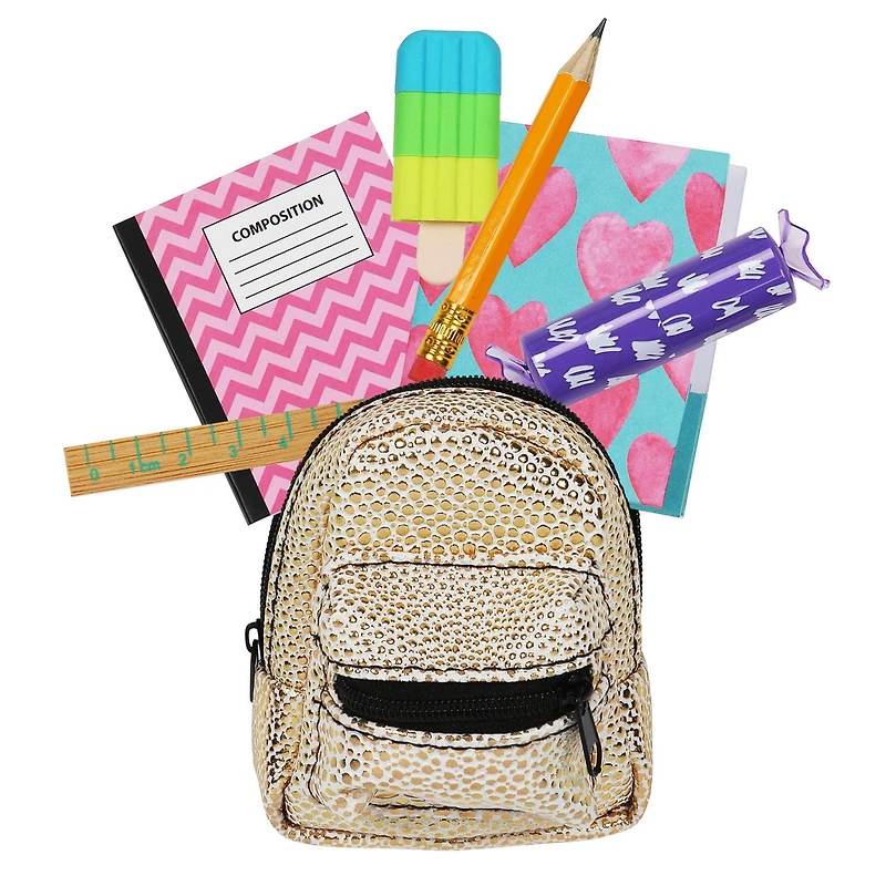Real Littles - Collectible  micro Backpack with 6 stationery surprises inside!