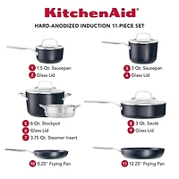 Kitchen Aid Hard Anodized 11pc Set