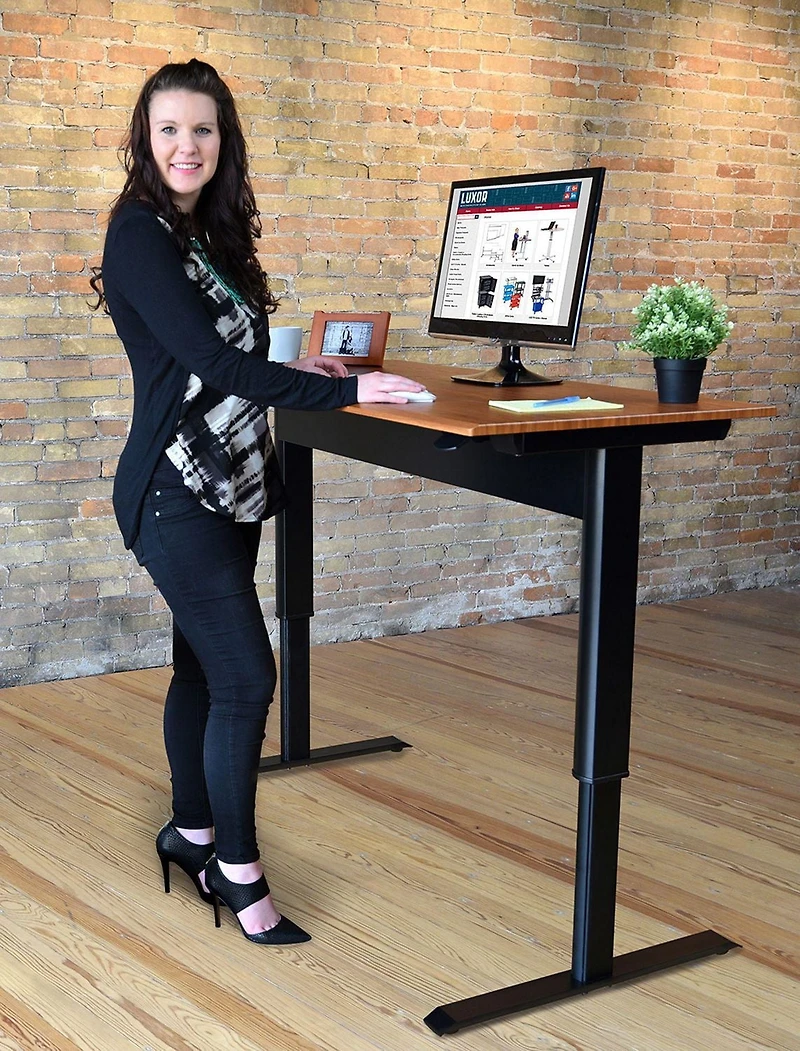 Luxor Bureau Debout Pneumatique à Hauteur Réglable de 48 Po