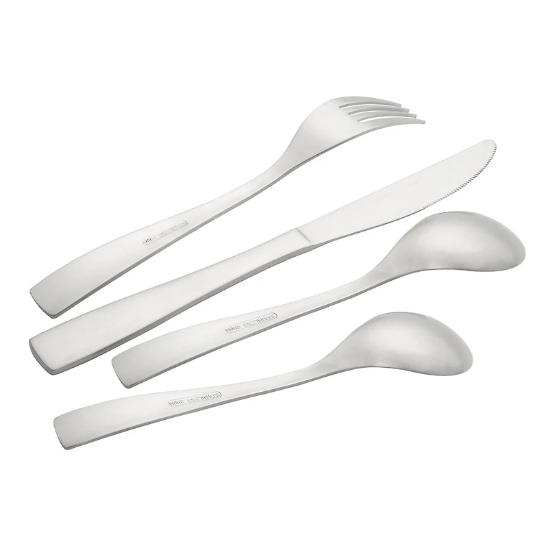 Home Trends 16 Piece Stainless Steel Flatware Set, HT 16 Piece Flatware