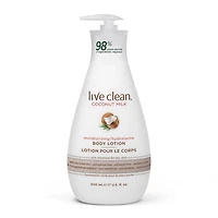 Live Clean Coconut Milk Moisturizing Body Lotion for Dry Skin