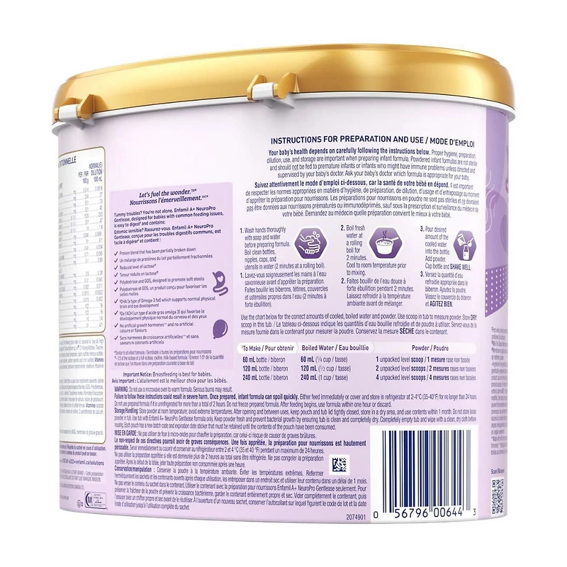 Enfamil+® Formule pour bébé A+ NeuroPro Gentlease