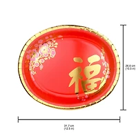 Assiette en carton ovale 8 carats