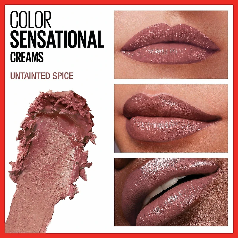 Maybelline New York Color Sensational® The Buffs, Lipstick, Untainted Spice, 0.15 Ounce