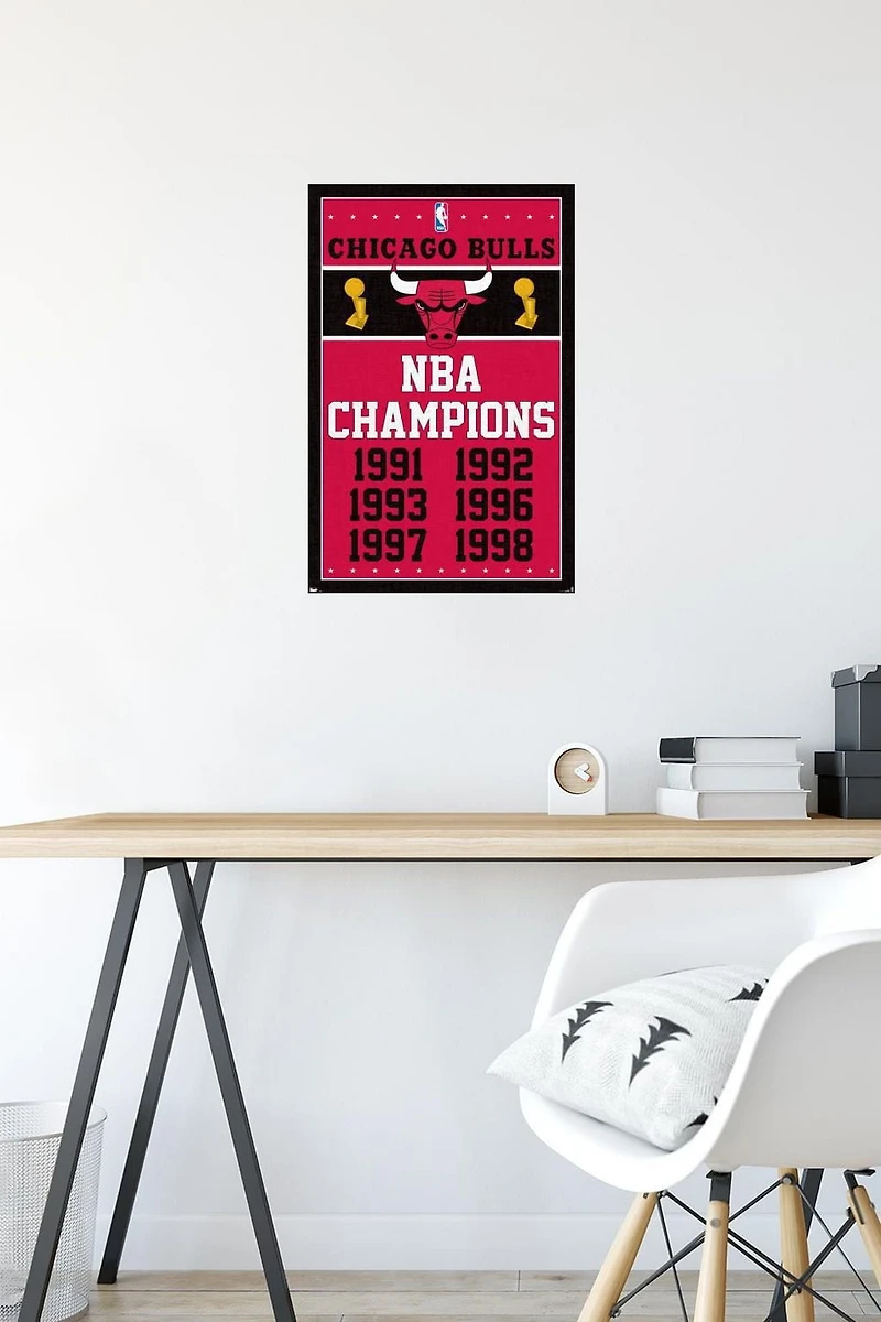NBA Chicago Bulls - Champions 13 Wall Poster, 14.725" x 22.375"